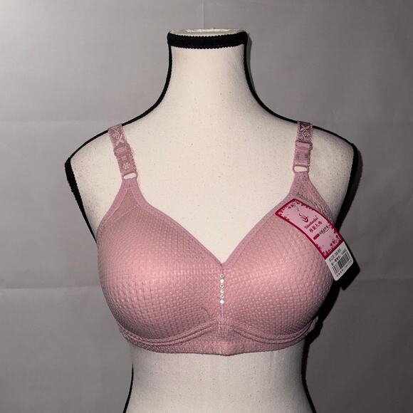 Pink color adjustable strap bra women’s size 38 NWT - Picture 1 of 6